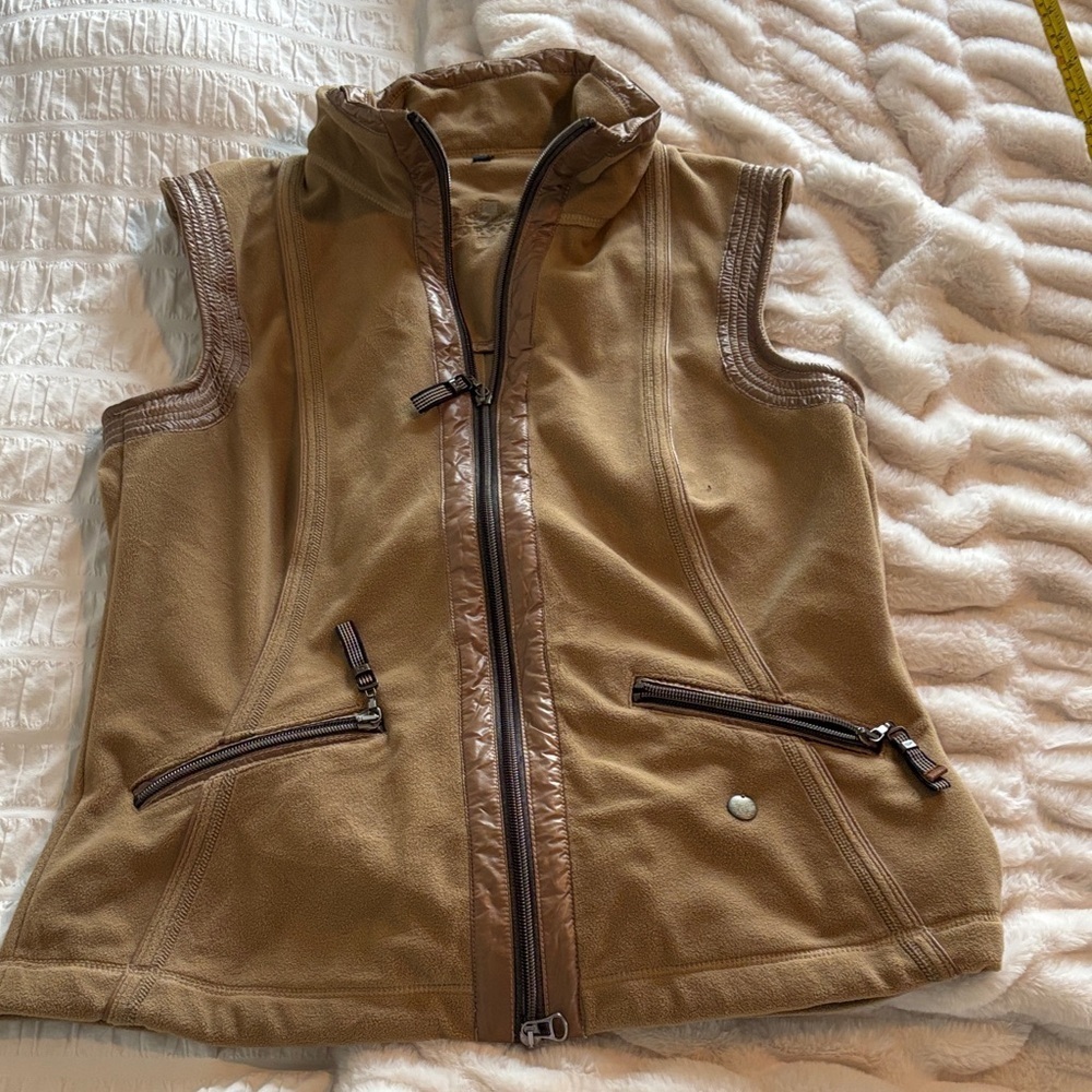 Sportalm Tan Fleece Sleeveless Vest